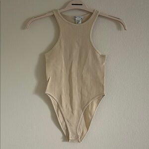 Zara Cream halter bodysuit